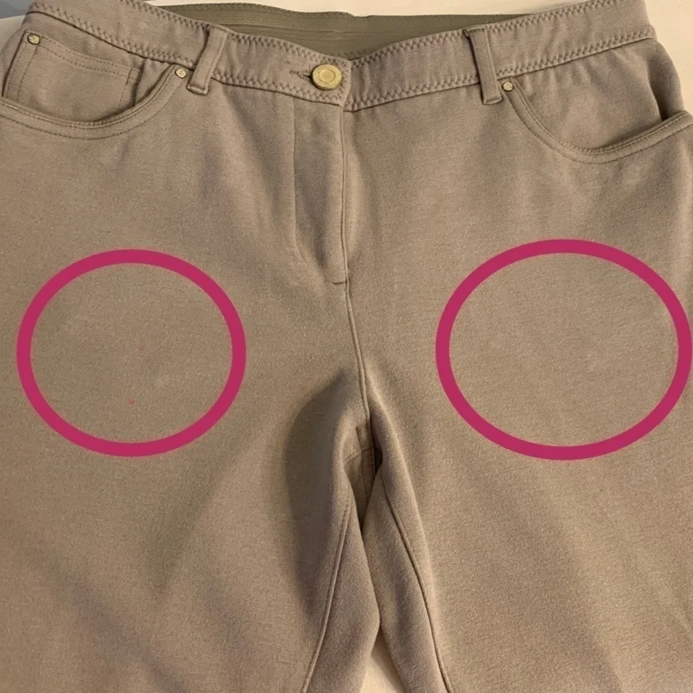 CHICO'S So Slimming Peyton Basic Pants Sz 1.5‎ (10) Taupe #210G